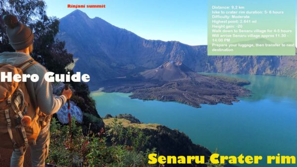 One Day Trek Crater Rim Rinjani Rinjani Hero