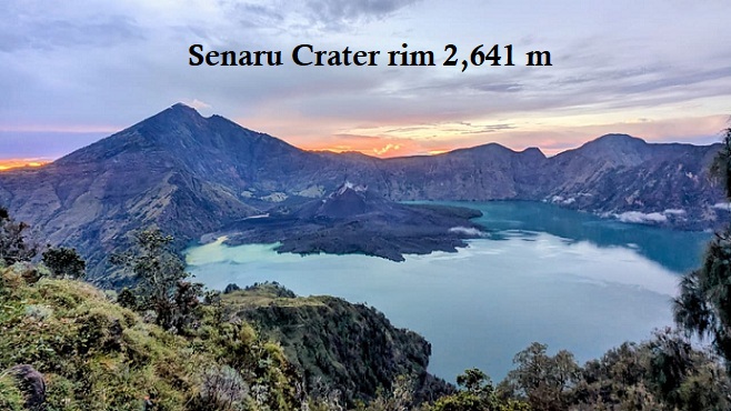 2 days trek to senaru Crater rim Rinjani