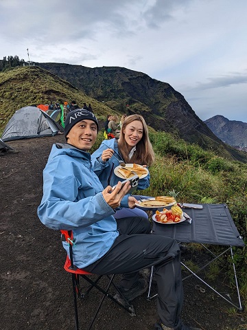 rinjani in afternoon
