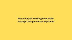Mount Rinjani Trekking Price: Package Cost per Person